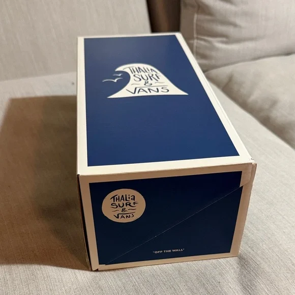 Vans Men's Classic Blue and Cream Sneakers - Picture 6 of 6